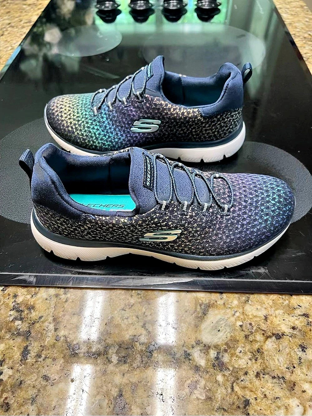 Skechers Go Walk Women's Blue & Green Sneakers